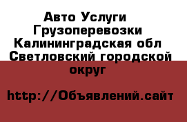 Авто Услуги - Грузоперевозки. Калининградская обл.,Светловский городской округ 